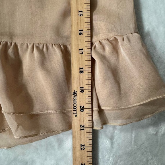 Vintage Sheer Silk Blouse with Floral Embroidery, Fairy Vibes - Picture 7 of 8